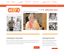 Tablet Screenshot of accracare.org